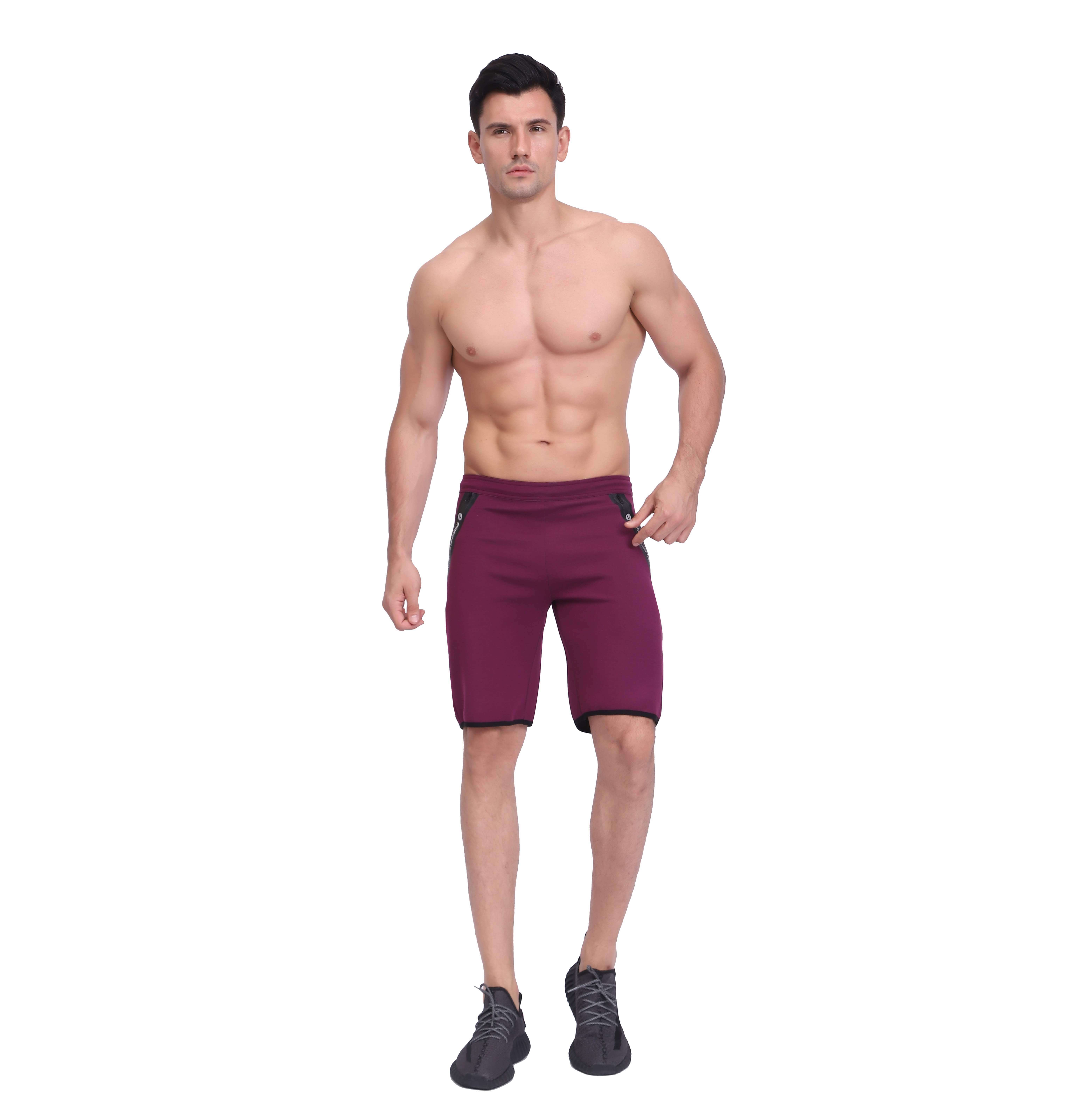 Men de taille élastique à la taille élastique des poches sportives Sports Joggers Shorts