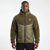 Veste à capuche d'extérieur avec panneau matelassé Sherpa collé pour hommes, garniture réfléchissante, hiver
