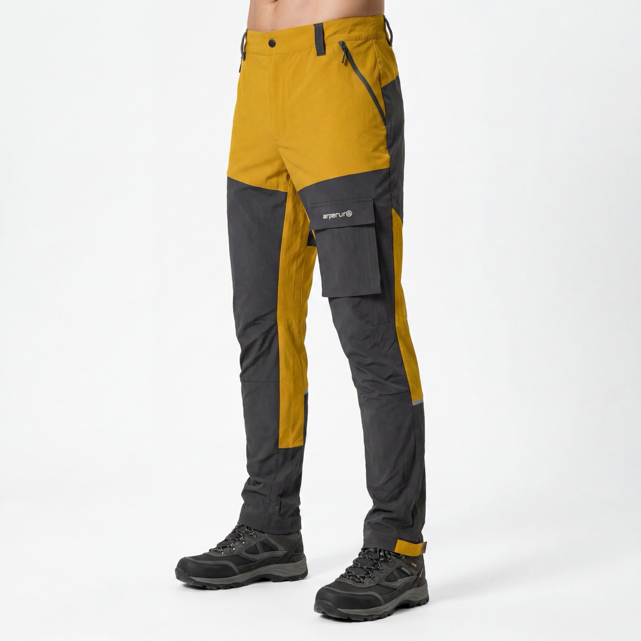 Pantalon de neige de randonnée pour hommes Pantalon de trekking à blocs de couleurs