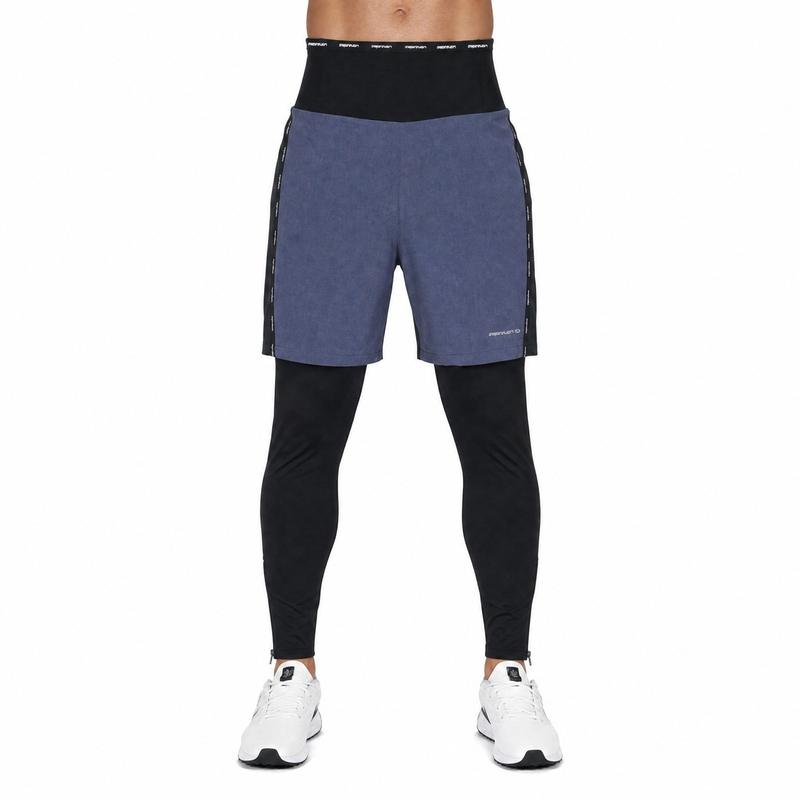 Pantalon 2 en 1 coupe-vent avec bande taille haute pour homme