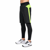 Pantalon matelassé extérieur coupe-vent pour hommes, couche de base 2 en 1, taille réglable