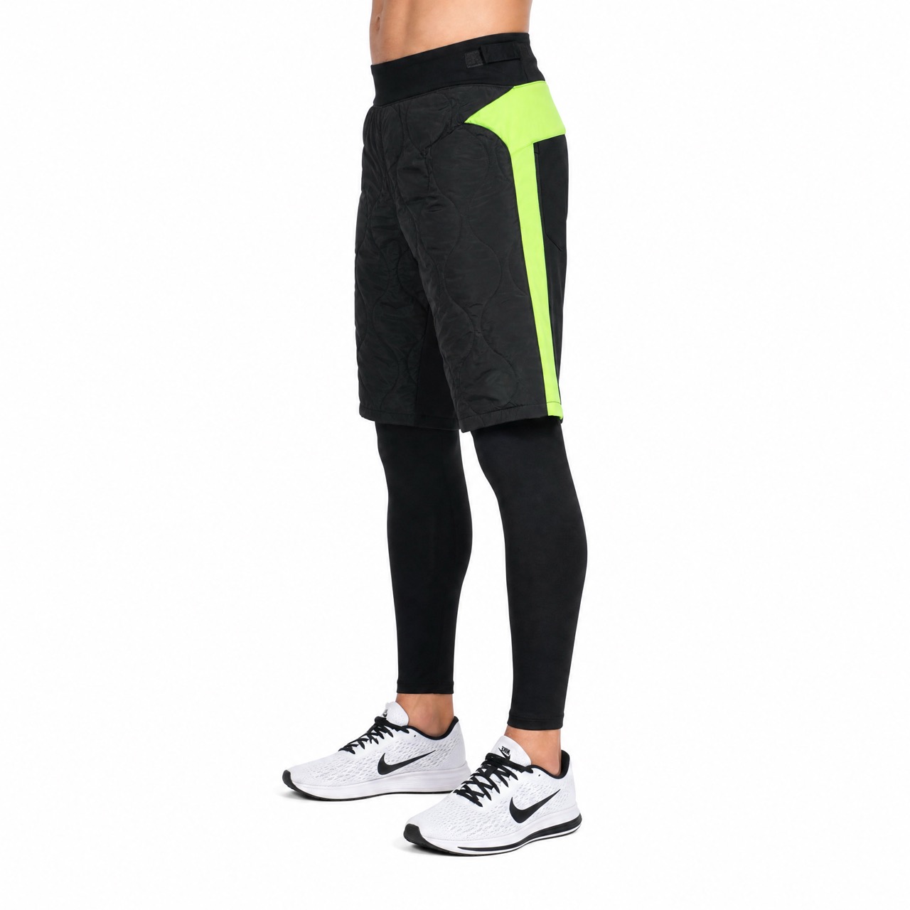 Pantalon matelassé extérieur coupe-vent pour hommes, couche de base 2 en 1, taille réglable