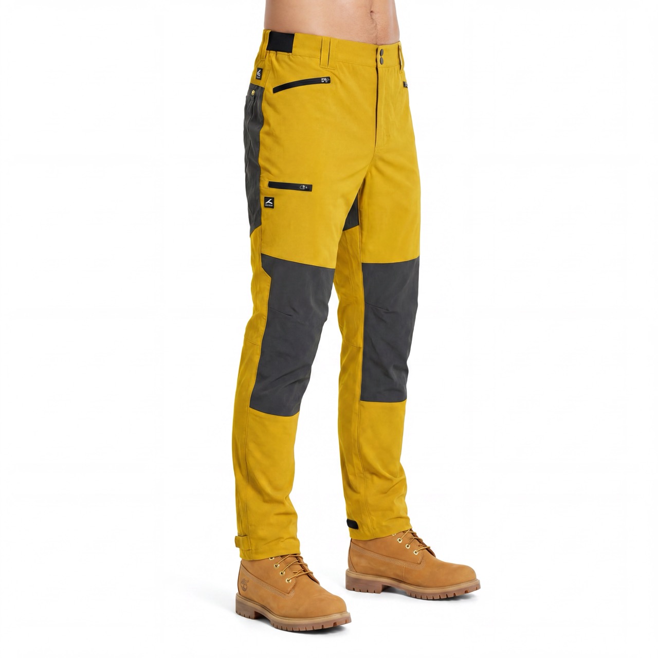 Pantalon de randonnée à blocs de couleurs pour hommes, pantalon de randonnée à taille élastique