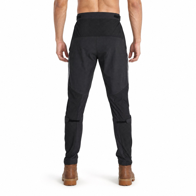 Pantalon actif respirant léger à trous laser pour hommes