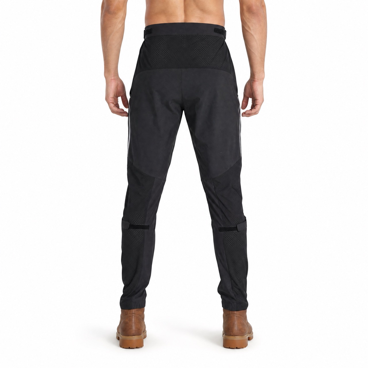 Pantalon actif respirant léger à trous laser pour hommes