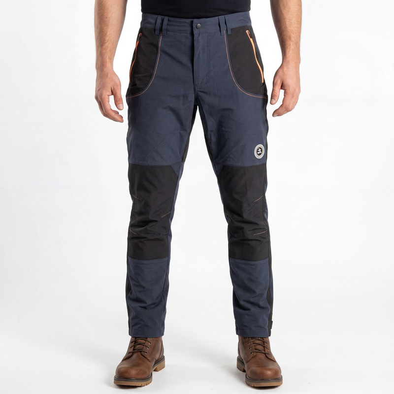 Pantalon de sport pour hommes, garnitures contrastées, bloc de couleur, pantalon de randonnée