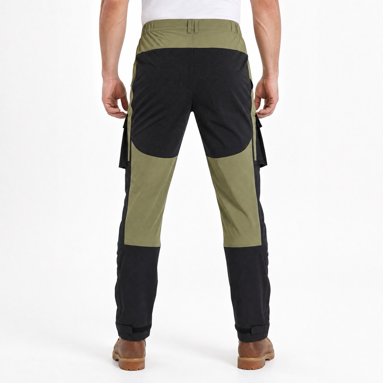 Pantalon cargo de sport pour hommes, pantalon de trekking à blocs de couleurs