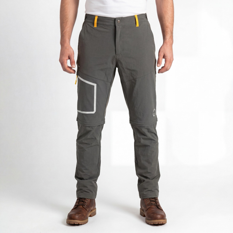 Pantalon de sport à fermeture éclair pour hommes, pantalon de Trekking à blocs de couleurs