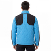 Veste zippée à blocage de couleur matelassée pour hommes, camping, randonnée, alpinisme, alpinisme