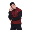 Sweat-shirt de sport élégant avec poche kangourou à demi-fermeture éclair pour hommes