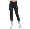 Femmes Panneau en relief Réflexion Running Capri Legging