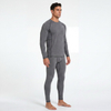 Sous-vêtements thermiques pour hommes, couche de base longue, intérieur en polaire, haut et bas, ensemble de 2 pièces