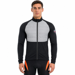 Veste de cyclisme rembourrée réfléchissante pour hommes