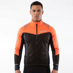 Veste de cyclisme à coque souple et coupe-vent collée
