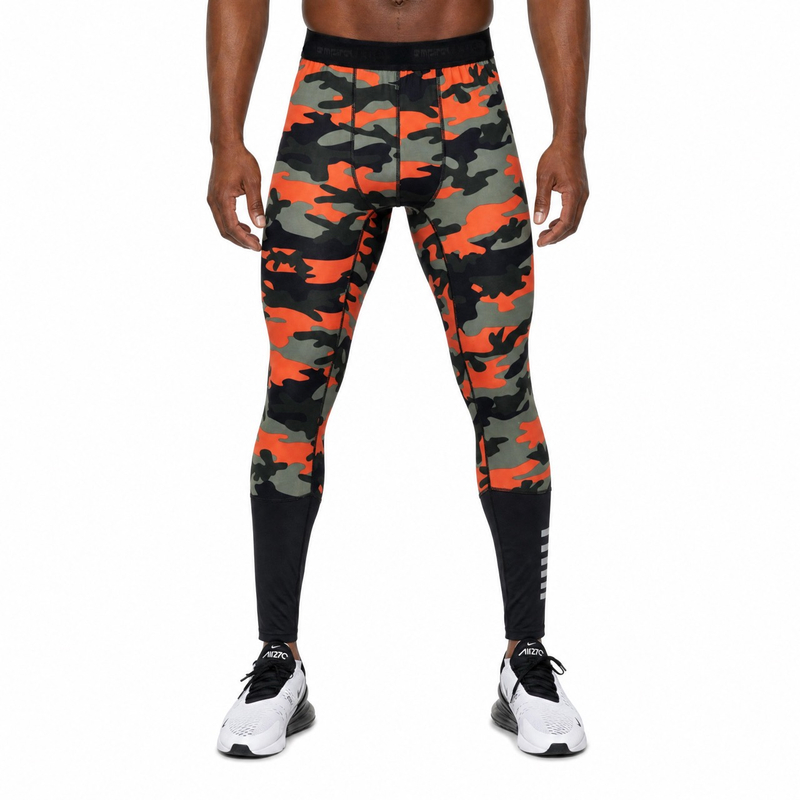 Pantalon en jersey à imprimé camouflage pour hommes