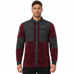Chemises polaires coupe-vent Shaggy Fuzzy Melange pour hommes, randonnée, Camping