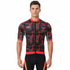 Maillot de cyclisme à manches courtes et col montant Raglan à impression numérique