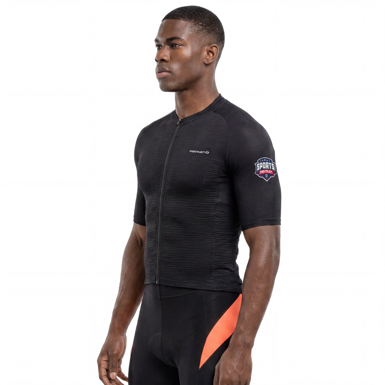 Mid Weight Panel Raglan Short-sleeved Tonal Design Cycling Jersey