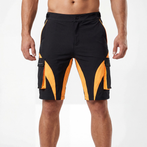 Short de sport décontracté à 7 poches zippées pour hommes
