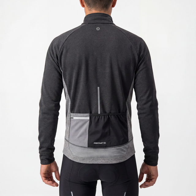 Veste de cyclisme à panneaux réfléchissants color block