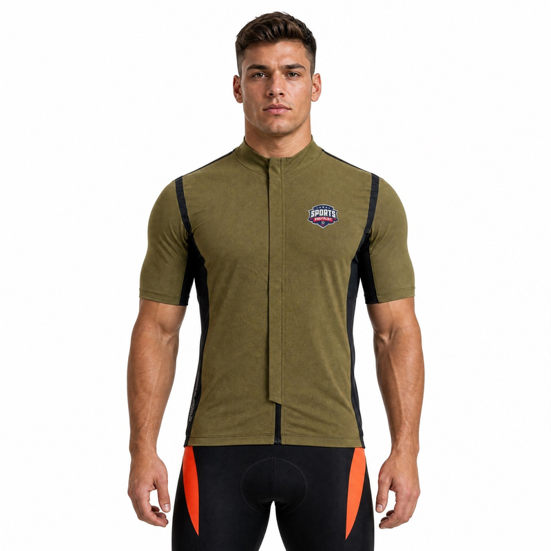 Maillot de cyclisme à bordures réfléchissantes pour hommes