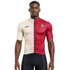 Maillot de cyclisme à manches courtes imprimé intégral